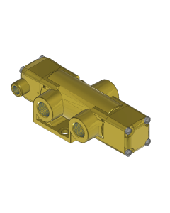 Valve, 3-Way, Brass
