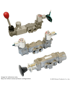 Valve, 3-Way, SST, 12VDC