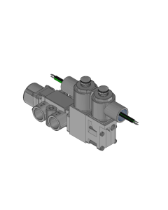 Valve, 3-Way, SST, 120V60Hz