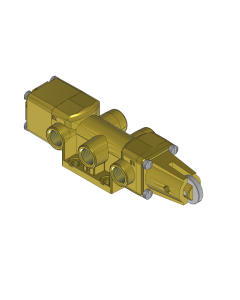 Valve, 4-Way, Brass