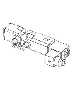 Valve, 3-Way, Brass, 24VDC