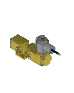 Valve, 3-Way, Brass, 12VDC