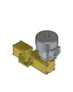 Valve, 3-Way, Brass, 120V60Hz
