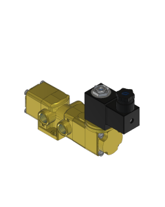 Valve, 3-Way, Brass, 12VDC