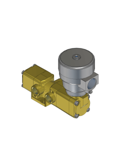 Valve, 3-Way, Brass, 24VDC