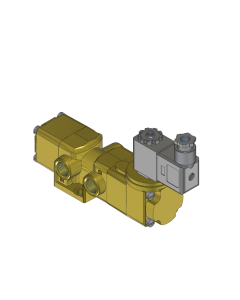 Valve, 3-Way, Brass, 24VDC