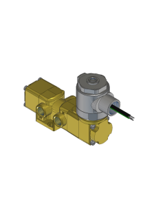 Valve, 3-Way, Brass, 120V60Hz