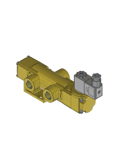 Valve, 3-Way, Brass, 24VDC