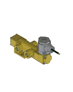 Valve, 3-Way, Brass, 120V60Hz