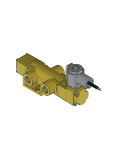 Valve, 3-Way, Brass, 120V60Hz
