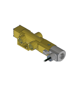 Valve, 3-Way, Brass, 120V60Hz