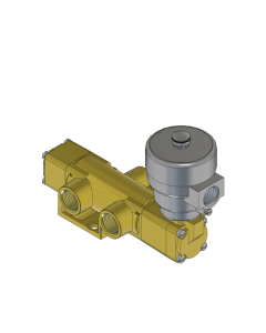 Valve, 3-Way, Brass, 24VDC