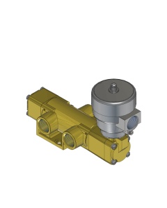Valve, 3-Way, Brass, 120V60Hz
