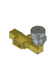 Valve, 3-Way, Brass, 120V60Hz