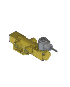 Valve, 3-Way, Brass, 24VDC