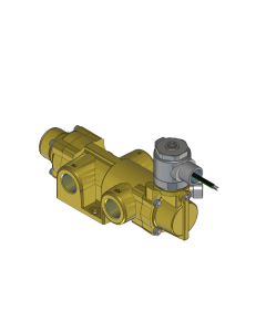 Valve, 3-Way, Brass, 120V60Hz