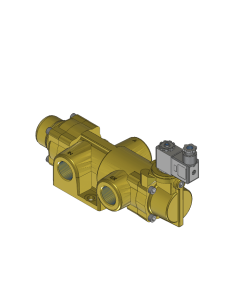 Valve, 3-Way, Brass, 24VDC