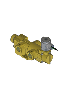 Valve, 3-Way, Brass, 120V60Hz