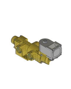 Valve, 3-Way, Brass, 24VDC