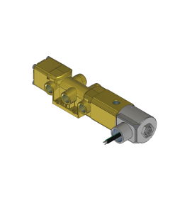 Valve, 4-Way, Brass, 240V60Hz