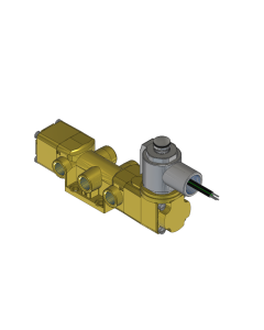 Valve, 4-Way, Brass, 24VDC
