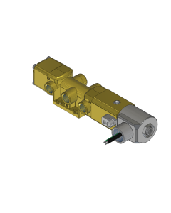 Valve, 4-Way, Brass, 24VDC