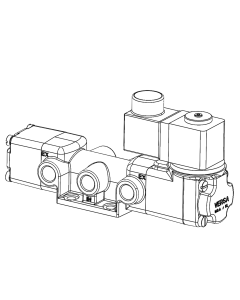 Valve, 4-Way, Brass, 24VDC