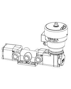 Valve, 4-Way, Brass, 24VDC