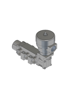 Valve, 4-Way, SST, 120V60Hz