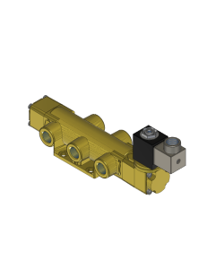 Valve, 4-Way, Brass, 120V60Hz