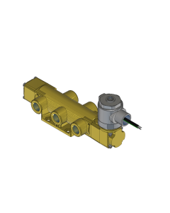 Valve, 4-Way, Brass, 120V60Hz