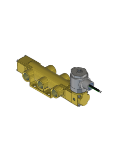 Valve, 4-Way, Brass, 125VDC