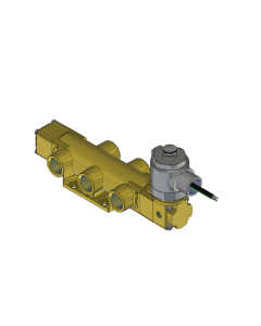 Valve, 4-Way, Brass, 120V60Hz
