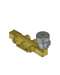 Valve, 4-Way, Brass, 24VDC
