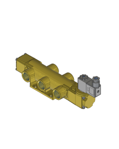 Valve, 4-Way, Brass, 24VDC