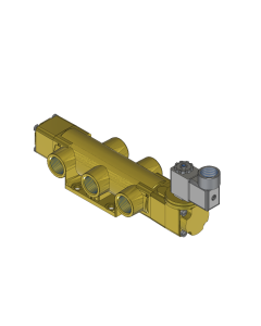 Valve, 4-Way, Brass, 24VDC