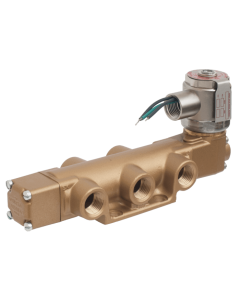 Valve, 4-Way, Brass, 125VDC