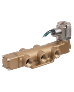 Valve, 4-Way, Brass, 125VDC