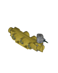 Valve, 4-Way, Brass, 24VDC