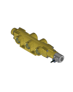 Valve, 4-Way, Brass, 24VDC