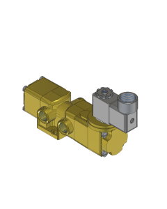 Valve, Selector, Brass, 24VDC