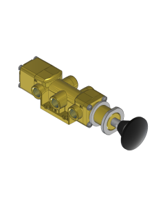 Valve, 4-Way, Brass