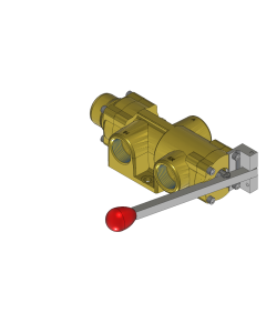 Valve, 3-Way, Brass