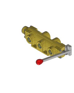Valve, 4-Way, Brass