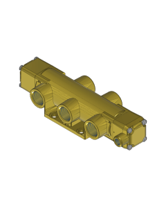 Valve, 4-Way, Brass