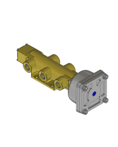 Valve, 4-Way, Brass