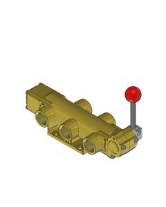 Valve, 4-Way, Brass