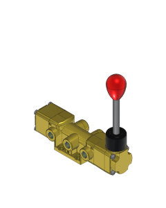 Valve, 4-Way, Brass