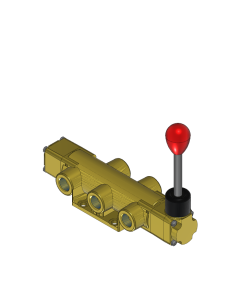 Valve, 4-Way, Brass