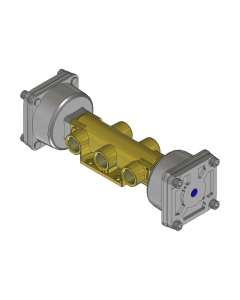 Valve, 4-Way, Brass